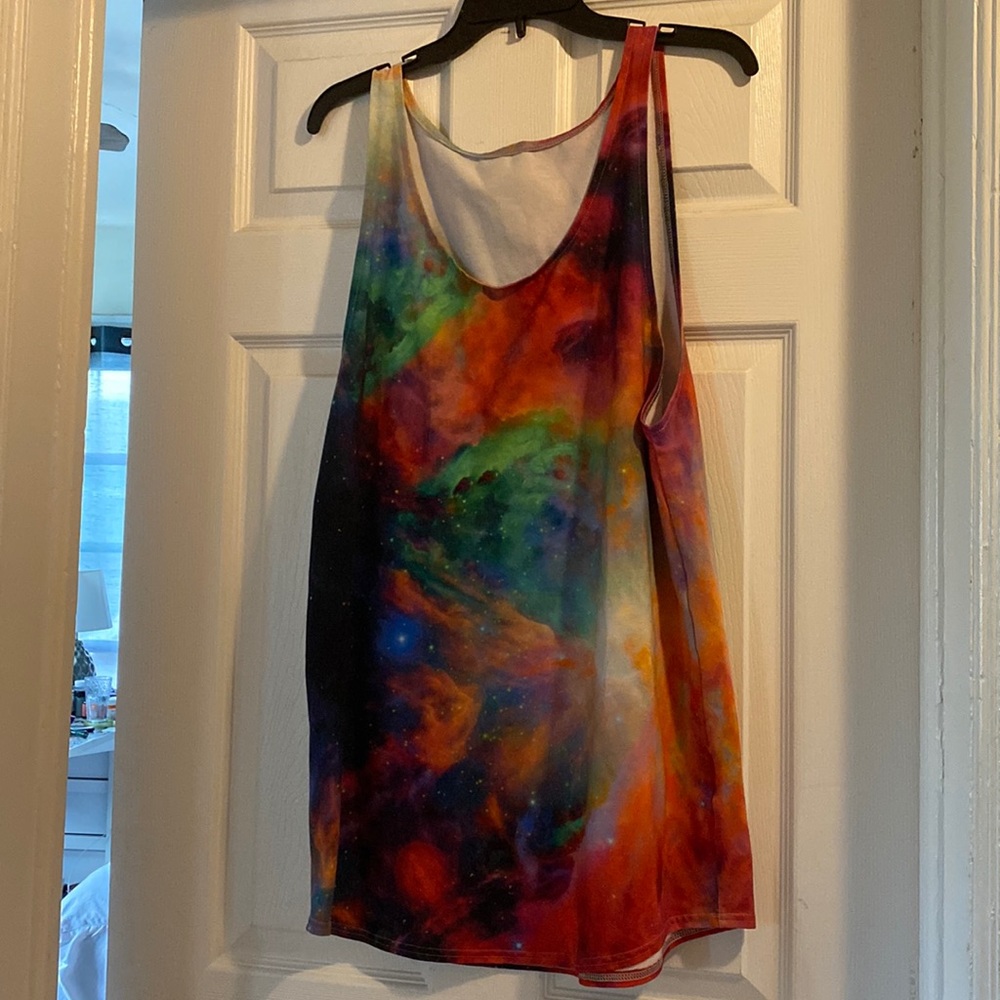 Rainbow Galaxy Blackmilk Clothing Tank Dress